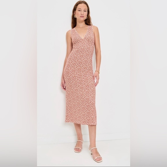 Reformation “Brayden” Floral Knit Midi Dress Small New With Tags! - Picture 4 of 13
